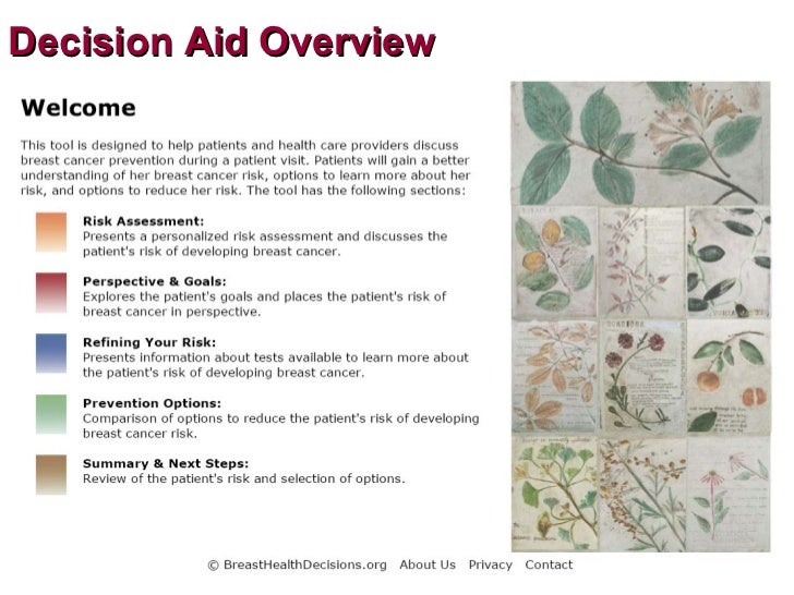 breast cancer decision aid Breast cancer decision aid